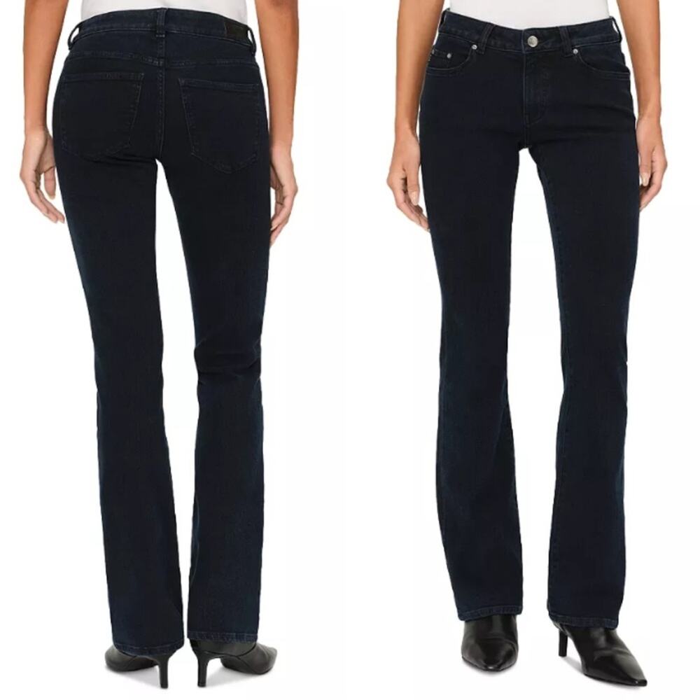 DL1961 Slim Boot Jeans Stretch Dark Blue Low Rise Bootcut Y2K Western Rodeo Boho